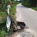 Jalan Berlubang dan Mengangga, Warga Bukit Kapur Was Was Lintasi di Malam Hari