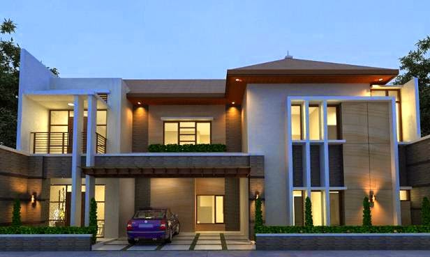 JASA INTERIOR EKSTERIOR 3D Desain Exterior Rumah  Mewah  