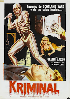 kriminal, affiche, glenn saxson, umberto lenzi, helga liné, fumetti