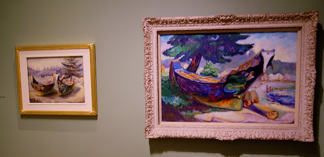 From the Forest to the Sea: Emily Carr in British Columbia Exhibit at Art Gallery of Ontario in Toronto, exhibition, paintings, forest, Canada, artist, woman, AGO, culture, art,artmatters, The Purple Scarf, Melanie.Ps, native, aboriginal, war canoes, alert bay