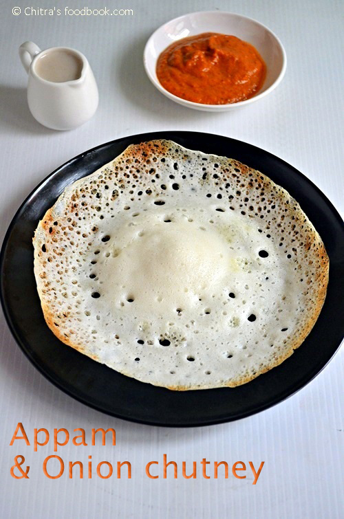 Appam recipe with side dish