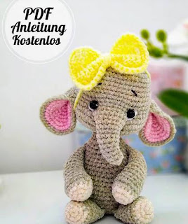 PATRON GRATIS ELEFANTE AMIGURUMI 54025