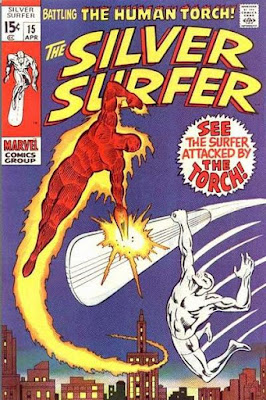 Silver Surfer #15, the Human Torch