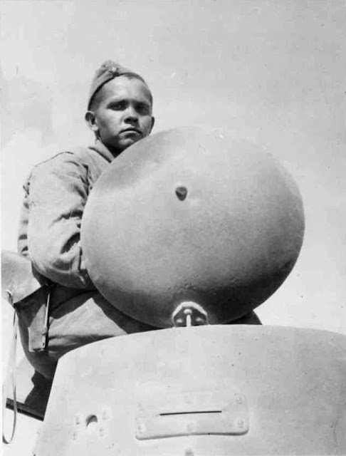 Soviet soldier in BA-20 armored car, 25 August 1941 worldwartwo.filminspector.com