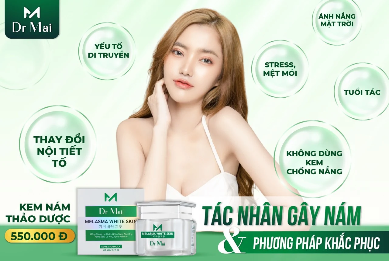 Muốn làn da đẹp phải biết đến Combo nám nhà Dr Mai