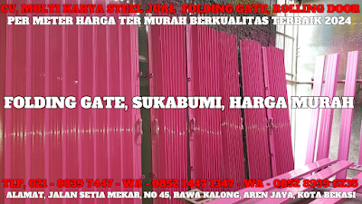 GAMBAR, DAFTAR, HARGA, PINTU, LIPAT, FOLDING GATE, BESI, GALVALUM, PVC, PER METER, MURAH, SUKABUMI, TERBARU, 2024