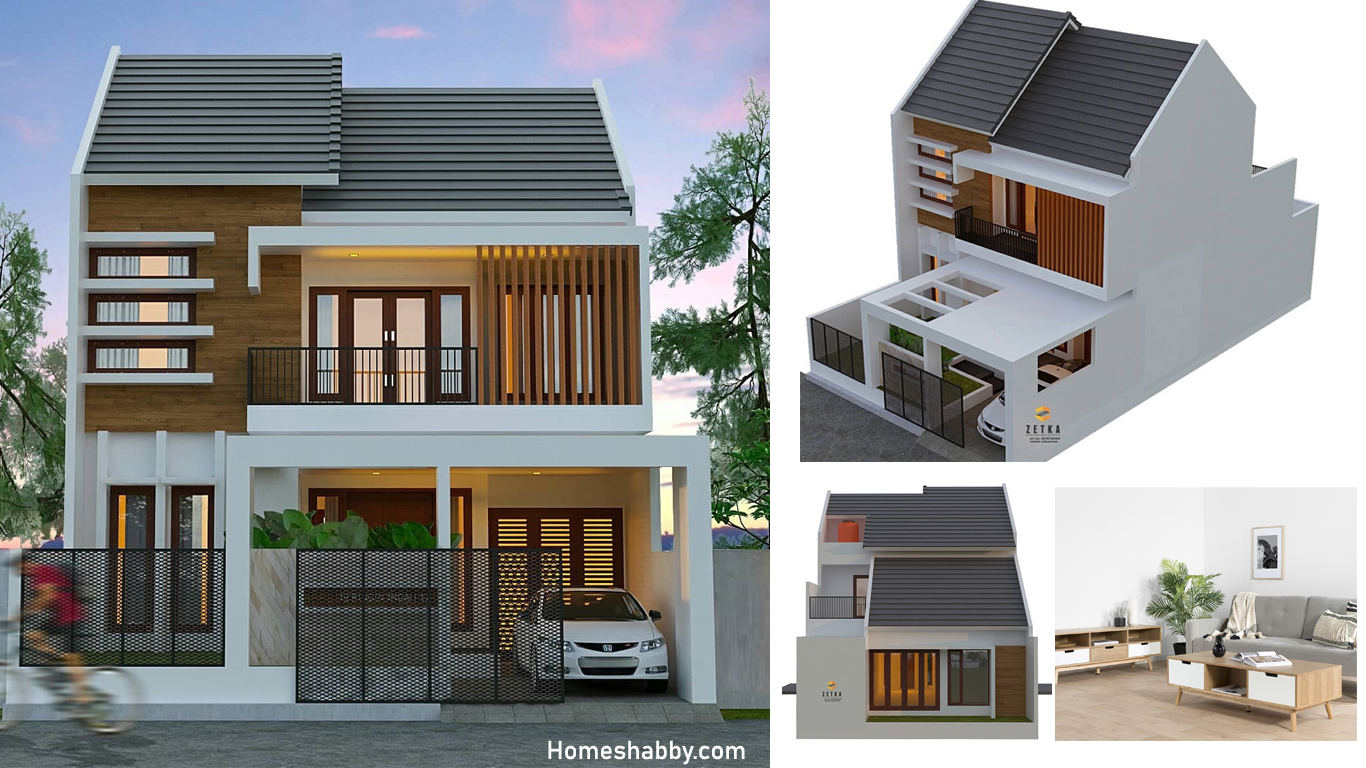 Desain Dan Denah Rumah 2 Lantai Dengan Luas Tanah 1485 M2 Cocok Untuk Keluarga Besar Homeshabbycom Design Home Plans