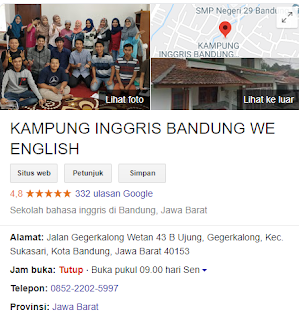 Tempat Kursus Bahasa Inggris di Bandung ( Murah & Terbaik )