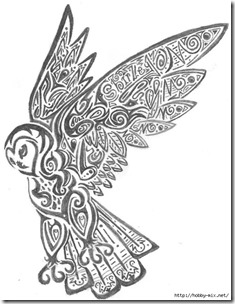 dibujos de buhod en blanco y negro (28)