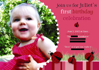 cute birthday invitation