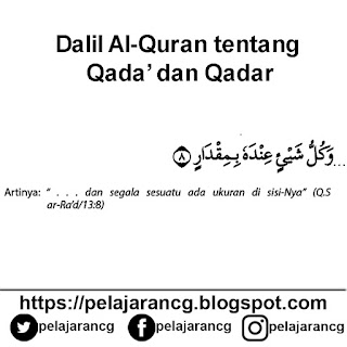 PENGERTIAN QADA, QADAR, DAN TAKDIR