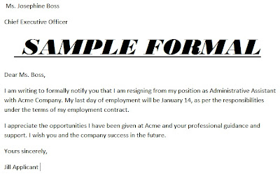 example resignation letter | image resignation letter | picture resignation letter | format resignation letter