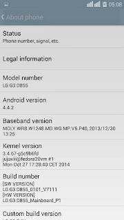 ROM LG G3 For Acer Liquid E2