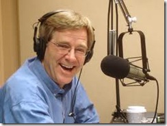 Rick Steves in Radio Studio Alone