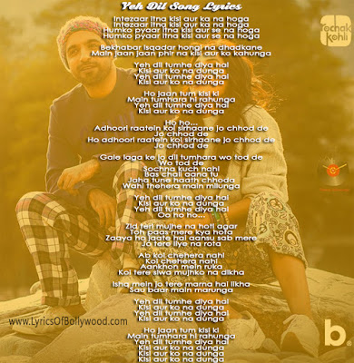 Yeh Dil Song Lyrics Image | Rochak Kohli | Harshita Gaur | Manoj Muntashir
