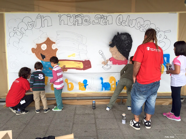 Grafiti con Save the Children