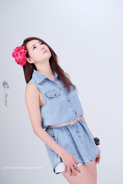 10 Han-Ga-Eun-Denim-Shirt-01-very cute asian girl-girlcute4u.blogspot.com