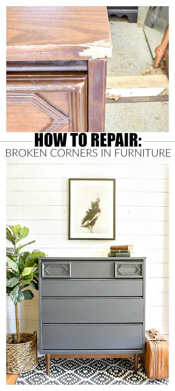 How to repair damaged corners on furniture