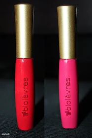 Gloss nutri Protecteur   3 en 1 de Biolèvres teinte Fushia et  le rouge vif