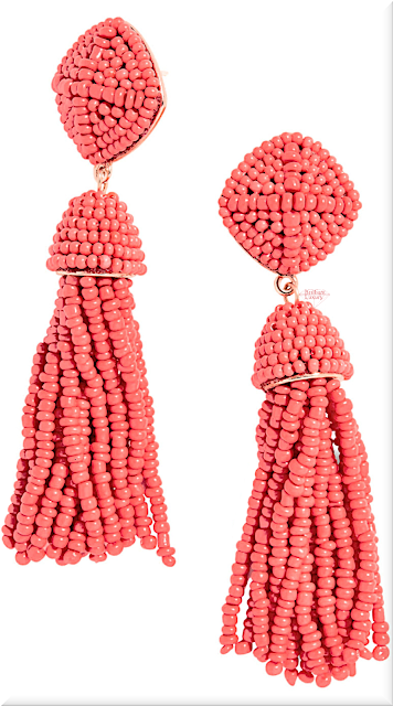 ♦Baublebar Rubina pink beaded tassel earrings #jewelry #pantone #pink #brilliantluxury