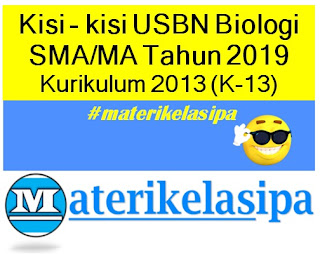 Kisi - kisi USBN Biologi SMA/MA Tahun 2019 Kurikulum 2013 (K-13)