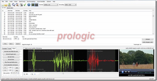 Subtitle Edit - prologic