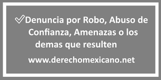 denuncia por robo