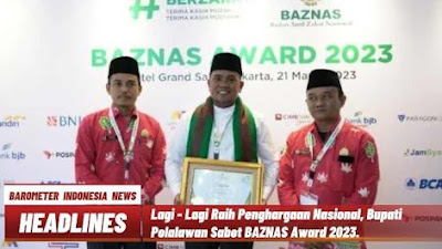 Lagi - Lagi Raih Penghargaan Nasional, Bupati Pelalawan Sabet BAZNAS Award 2023