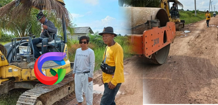 Jelang Mudik Lebaran, Dinas PUPR Mesuji Perbaiki Sejumlah Ruas Jalan Kabupaten