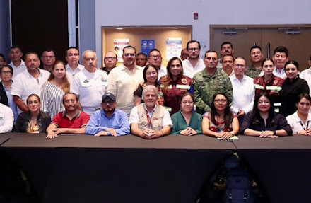 Preside Mara Lezama Consejo Estatal de Protección Civil y destaca cultura de prevención 