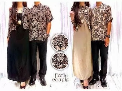 18 Contoh Baju Batik Couple Modis Lengan Panjang Untuk 