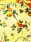 Classic wallpaper at a midtown gentlemen's club. (floral wallpaper)