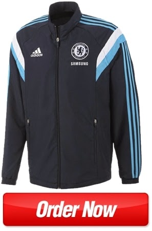 Jaket Training GO Chelsea Blue Navy Official 2014 - 2015