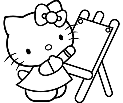  Kitty Coloring on Hello Kitty Coloring Pages   Hello Kitty Color Plates   Printable