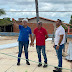 Serra do Mel-RN Com recursos próprios prefeitura realiza cobertura de quadra poliesportiva 