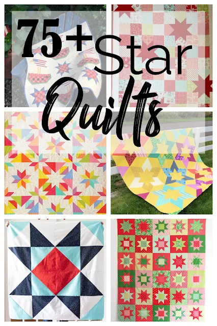 collage of star quilts