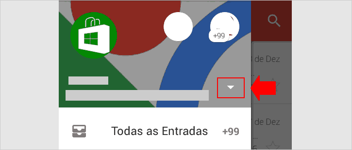 Acessando mais de uma conta Gmail no app para Android