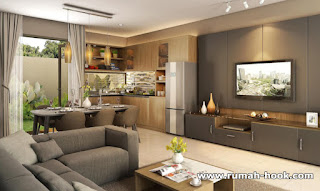 Desain Interior Rumah Jakarta Cluster Baru Murah di BSD www.rumah-hook..com