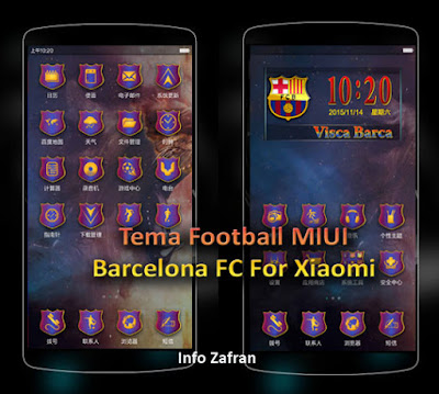 Tema Xiaomi Terbaru Barcelona FC Mtz MIUI Paling Keren