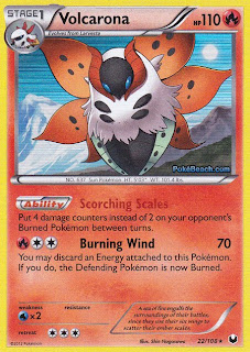 Volcarona Dark Explorers Pokemon Card