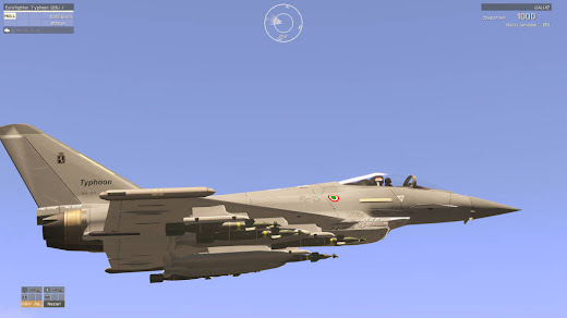 Arma3用イタリア軍MODのEuroFighter Typhoon戦闘機