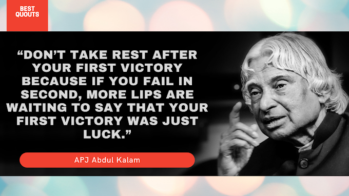 Inspiring Quotes Of APJ Abdul Kalam That Will Inspiring You