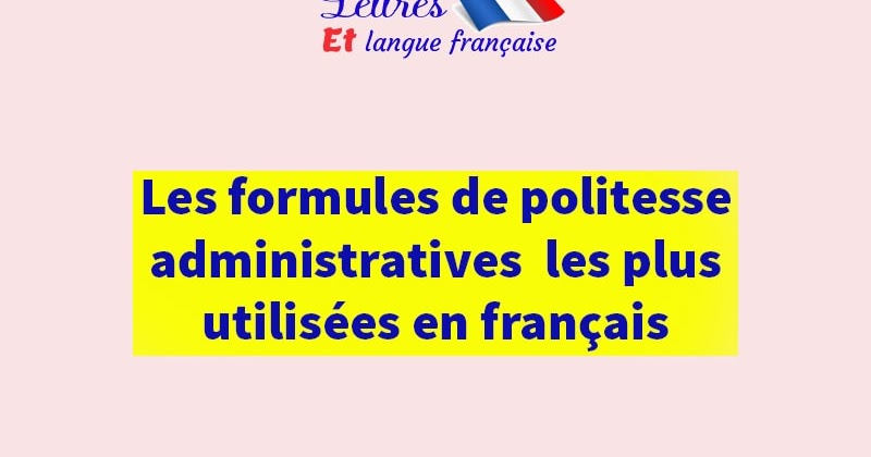 Formule de politesse mail