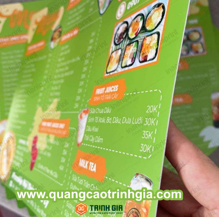 IN MENU NHỰA CHỐNG NƯỚC - SIÊU BỀN tại Triệu Sơn - Thanh Hóa