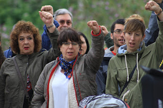 Homenaje a Periko Solabarría en el puente de Rontegi