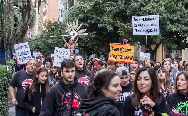 Antitaurina Zaragoza 2018 anti bullfight fiestas del Pilar 20178