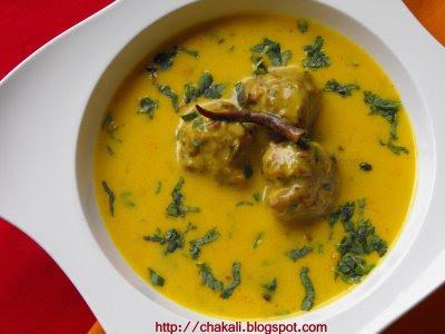 kadhi pakora, kadhi pakoda recipe, Punjabi Kadhi