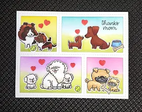 Sunny Studio Stamps: Puppy Parents Customer Card by Jacqueline Valade