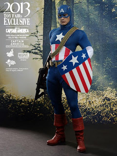 Hot Toys 1/6 Scale Captain America First Avenger 12" Star Spangled Man Captain America Figure