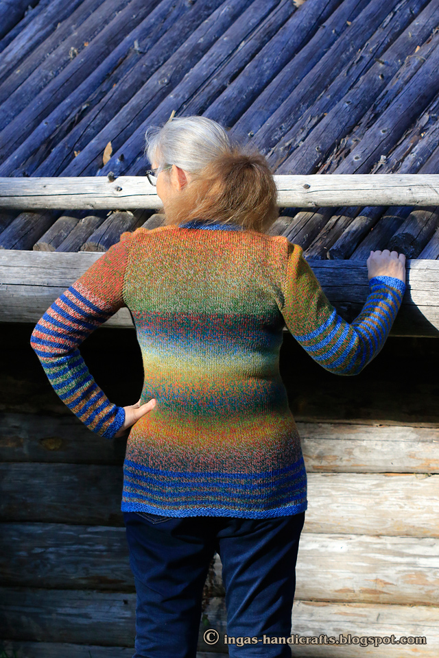 Kirjust lõngast sviiter / Variegated Yarn Sweater